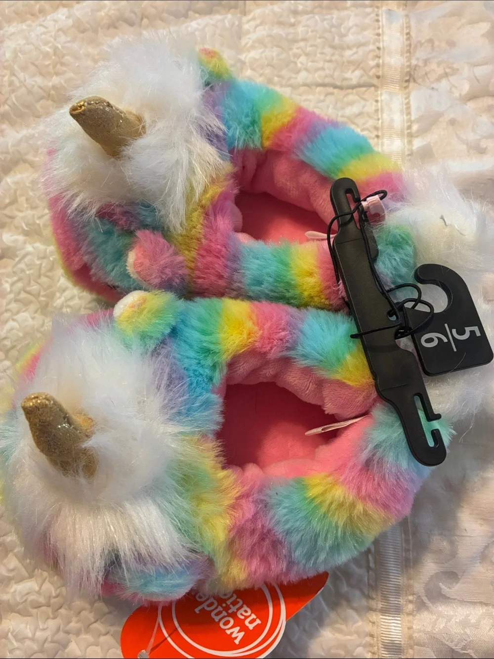 Wonder Nation Critter Unicorn Slippers, NWT, size: 5/6